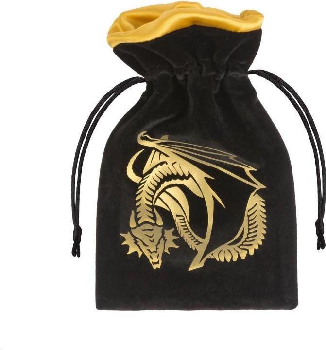 Image du produit Q Workshop BDRA121 - Dragon noir & or Velour, sacoche pour cubes