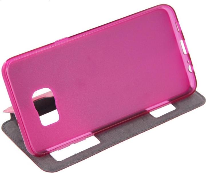Actual product image Puloka Flip Case Samsung Galaxy S6 Edge Plus Pink (Samsung Galaxy S6 Edge+)