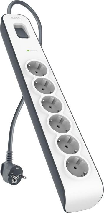 Belkin Steckdosenleiste 6-fach 2 Meter Netzkabel BSV603vf2M-V2 (6 x, CEE 7/3, 2 m)