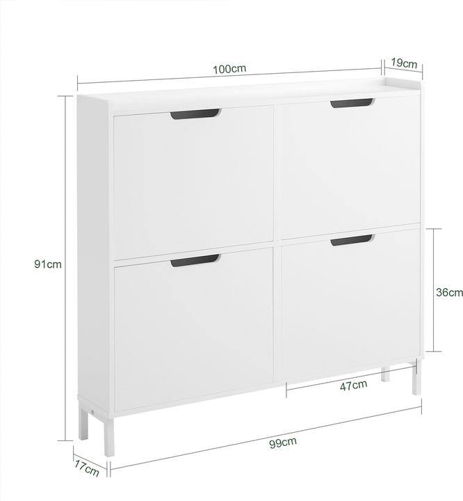 Actual product image SoBuy Shoe tipper (100 x 19 x 91 cm)