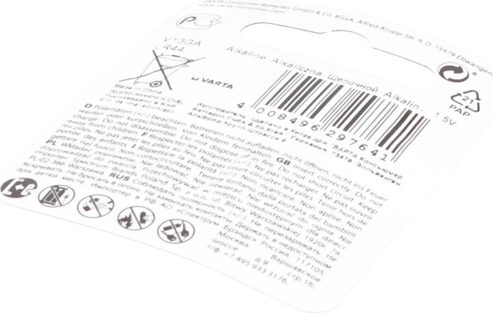 Produktbild Varta Electronics V13GA (1 Stk., LR44, 130 mAh)