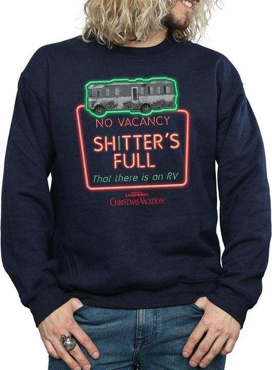 Produktbild National Lampoon´s Vacation National Lampoon's Christmas Vacation Greyscale No Vacancy Sweatshirt (XL)