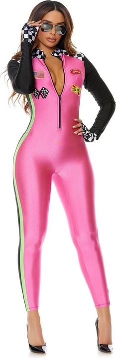 Forplay Sexy Formel 1 Pilotin Kostüm pink