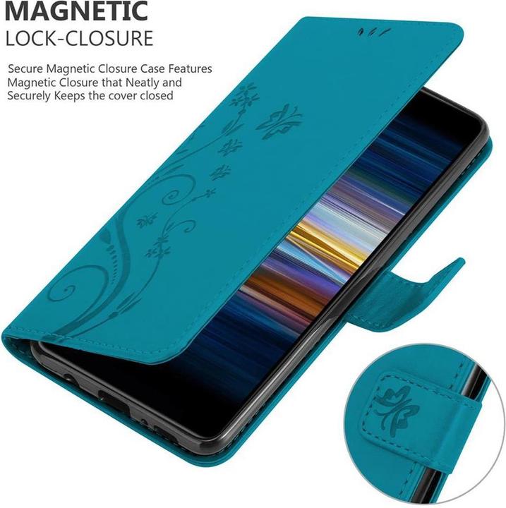 Actual product image Cadorabo Flower Book Cover (Sony Xperia L3)