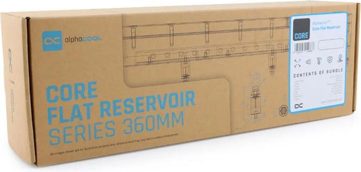 Alphacool AGB Core Flat Reservoir 360 Right D5/VPP