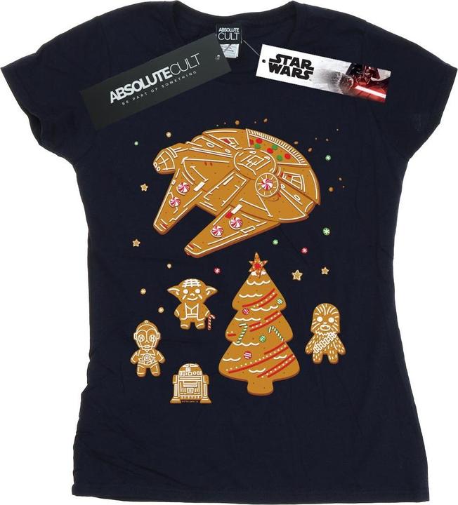 Actual product image Star Wars Womens/Ladies Gingerbread Rebels Cotton T-Shirt (S)