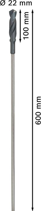 Produktbild Bosch Professional Zubehör PRO Wood HSS Installationsbohrer, 22 x 100 x 600 mm (22 mm)