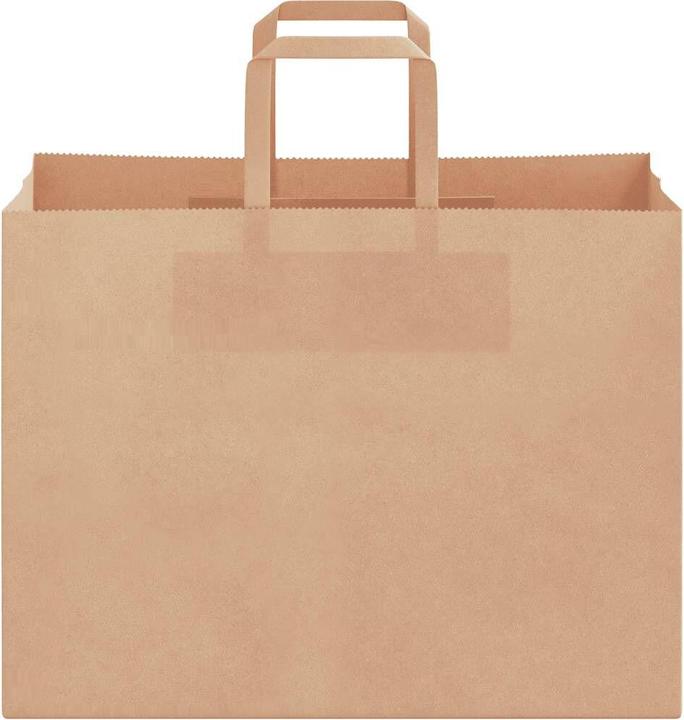 Image du produit VidaXL Sacs en papier kraft 50 pcs. avec anse marron 32x17x25 cm Sac en papier (Pochette cadeau, 50 x)