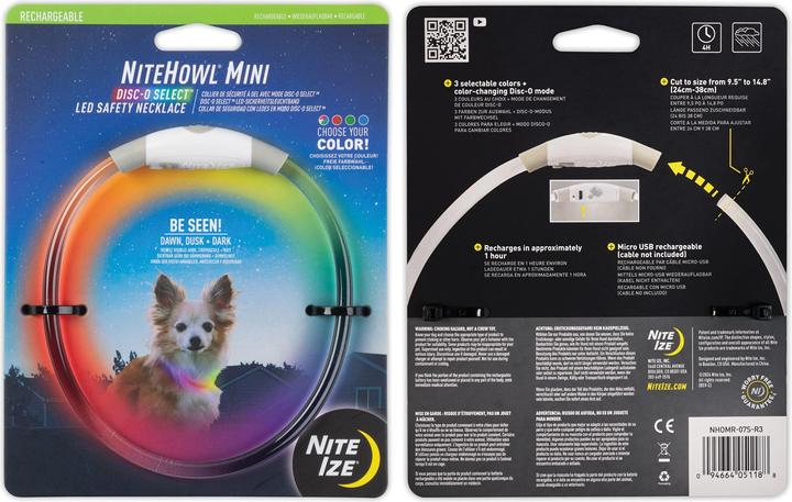 Produktbild Nite Ize NiteHowl® MiRechargeable LED Safety Necklace (Hund, Allgemein)