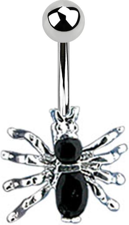 Immagine prodotto Star Piercing Banana argento Spider nero (Acciaio chirurgico 316L, senza ottone)