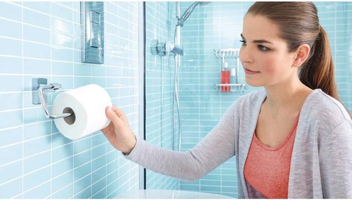Image du produit tesa Support de rouleau de papier toilette KLAAM avec solution adhésive sans perçage