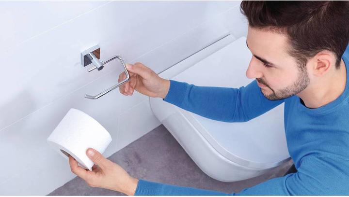 Produktbild tesa EKKRO Toilettenrollenhalter inkl. Klebelösung ohne Bohren
