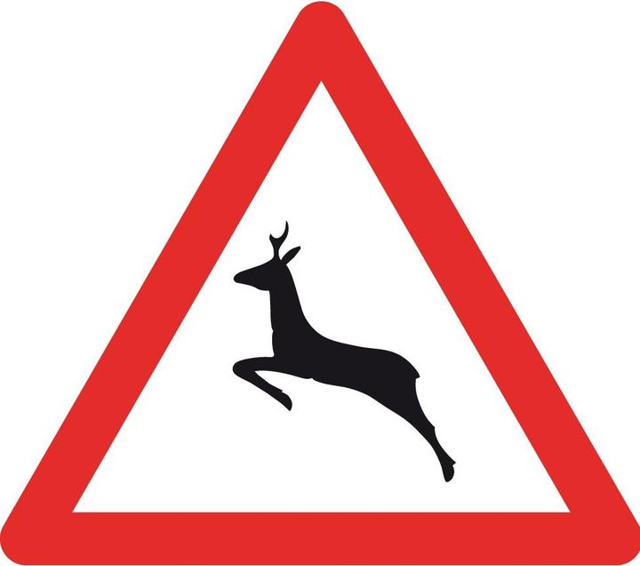 Immagine prodotto Moravia Segnale di pericolo 1.24, R2, attraversamento animali selvatici