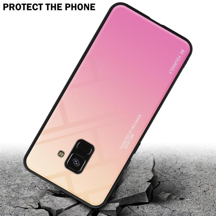 Productafbeelding Cadorabo TPU 2 kleuren glasdekking (Samsung Galaxy A8 (2018))