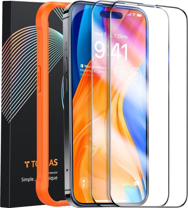 Produktbild Torras Diamond Panzerglas (1 Stück, Apple iPhone 14 Pro, Apple iPhone 15)