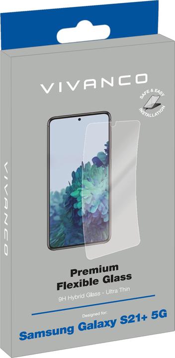 Produktbild Vivanco Premium ible Displayschutzglas für Galaxy S21+ 5G (1 Stück, Samsung Galaxy S21+ 5G)