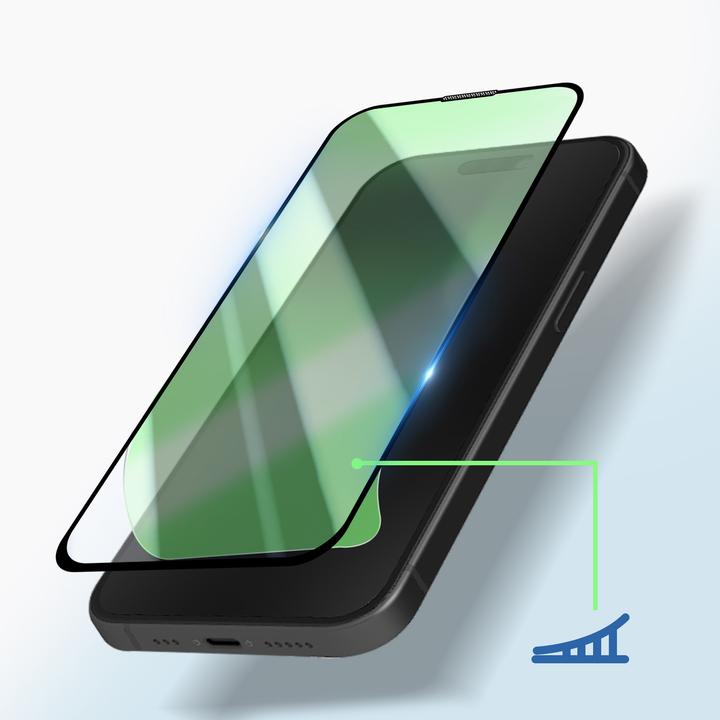 Immagine prodotto Avizar Pellicola protettiva in vetro 9H (1 Pezzo/i, Apple iPhone 15 Pro)