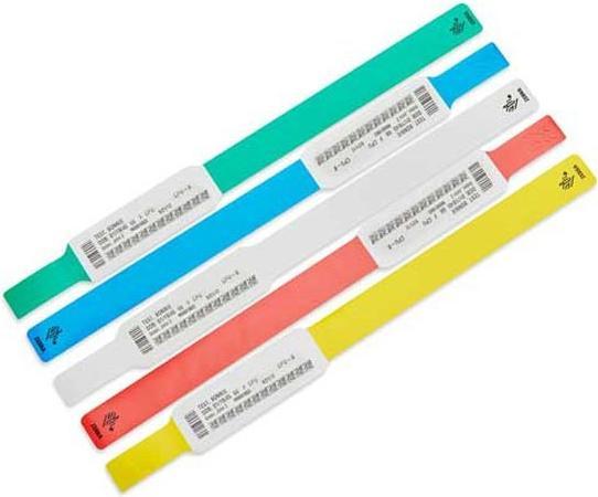 Produktbild Zebra Z-Band UltraSoft Pink, Weiss Krankenhaus-Armband (15.24 cm, Kunststoff)