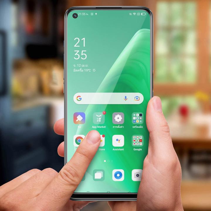 Actual product image Avizar Crystal clear film, glass screen protector (1 Piece, Oppo A74)