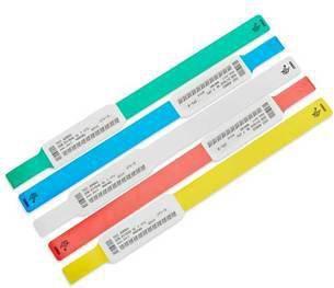 Produktbild Zebra Z-Band UltraSoft Weiss, Gelb Krankenhaus-Armband (25.40 cm, Polypropylen (PP), Kunststoff)