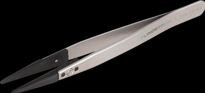 Produktbild Lindstrom Lindström TL 249CFR-SA ESD Pinzette 249CF Flach-rund 130 mm
