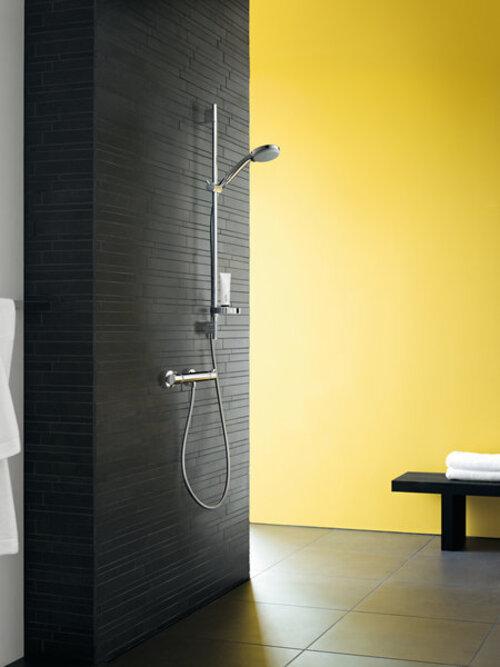 Actual product image hansgrohe Ecostat Comfort exposed shower thermostat (matt white)