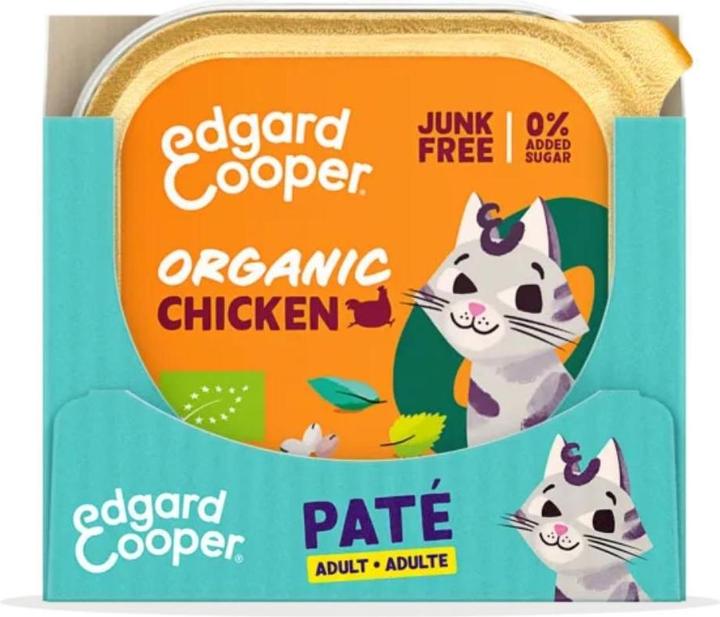 Image du produit Edgard & Cooper Edgard Cooper - Cat Adult Vetfood Paté Organic Chicken - 85g (Adulte, 85 g)