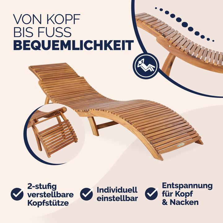 Produktbild Casaria Schwungliege 2er Set (190 cm)