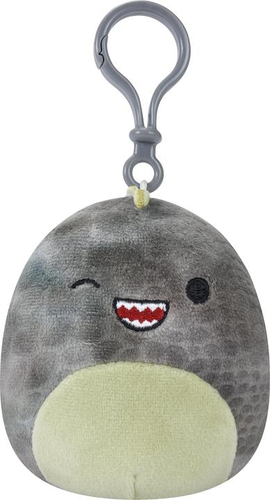 Actual product image Squishmallows - Asst 9cm P15 Clip On - Xander the Winking Grey T-Rex