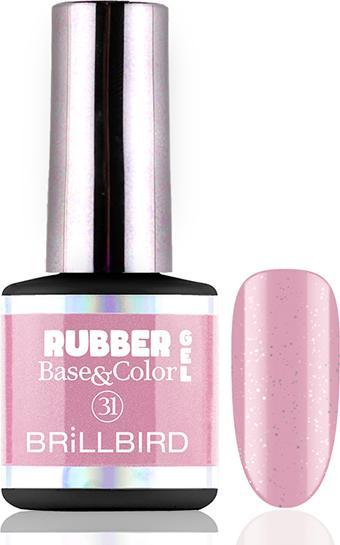 Produktbild BrillBird Rubber Gel Base&Coral #31 8ml (Coral #31, UV-Gel Lack)