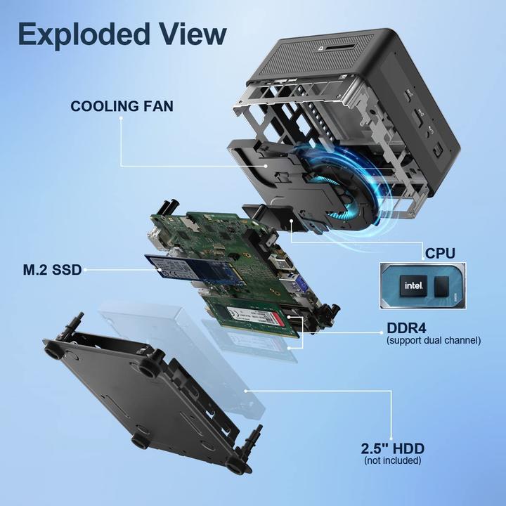 Produktbild Geekom IT8 Mini PC (i5-8259U, 8GB Ram, 256GB SSD)