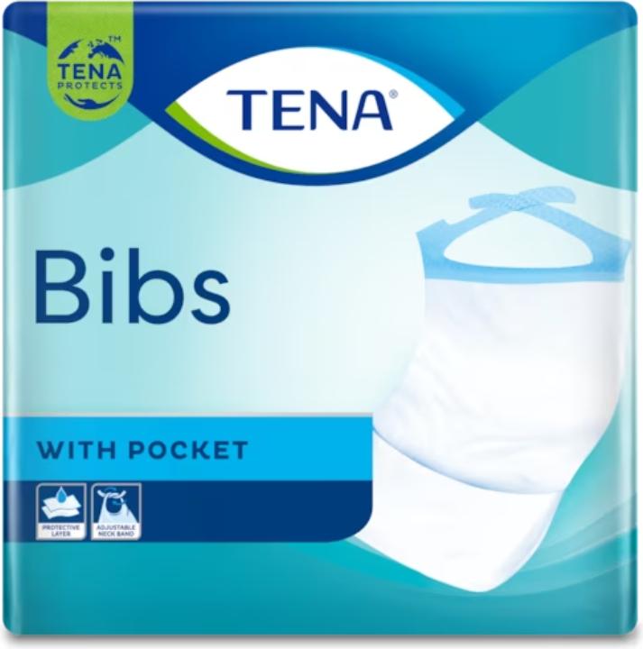 Produktbild Tena Bib Schutzserviette M/L 37 x 68 cm (150 x, M, L)