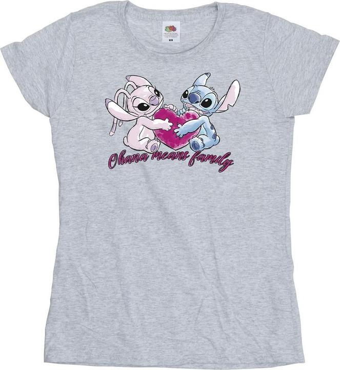 Disney Lilo And Stitch Ohana Heart With Angel TShirt (L)