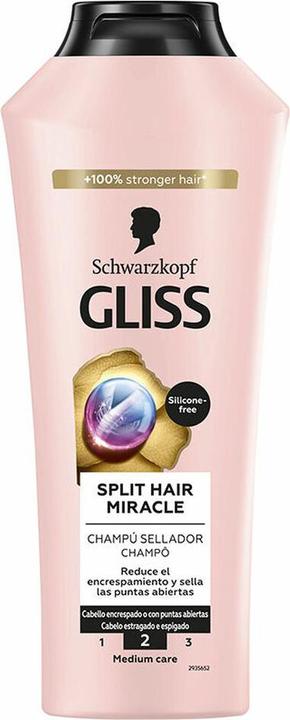 Schwarzkopf Gliss Shampoo für gespaltenes Haar Miracle 400 Ml (400 ml, Flüssiges Shampoo)
