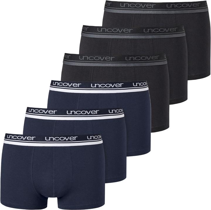 Produktbild Uncover by Schiesser 6er Pack Basic Retro Shorts / Pant (S, 6er Pack)
