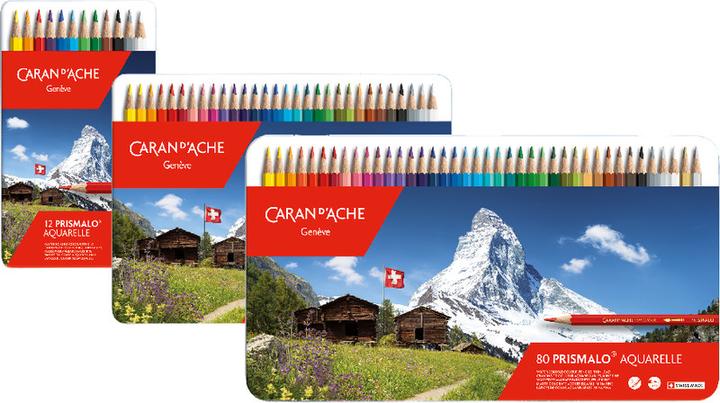 Produktbild Caran d'Ache Prismalo Aquarelle Metallschachtel (Mehrfarbig, 80 x)