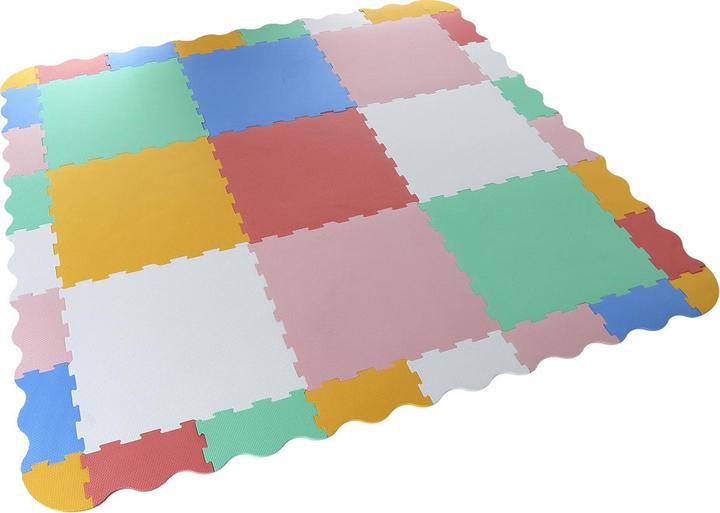 Immagine prodotto Vertbaudet Tappeto puzzle per bambini, 9 pezzi con bordo ondulato (60 x 60 cm)