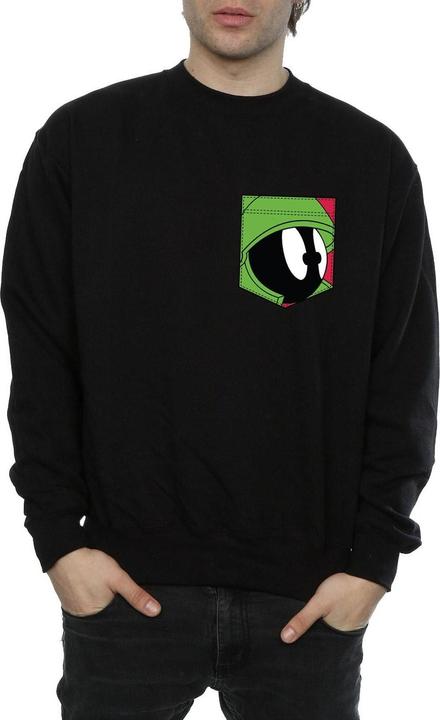 Image du produit Looney Tunes - Sweat MARVIN THE MARTIAN FACE FAUX POCKET - Homme (S)