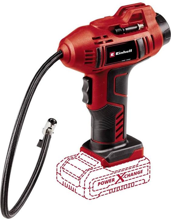 Productafbeelding Einhell 4326556 Batterijcompressor CE-CC 18 Li (2,5 Ah) Power X-Change 11 bar Incl. 1 oplaadbare batterij (11 bar, 0 l)