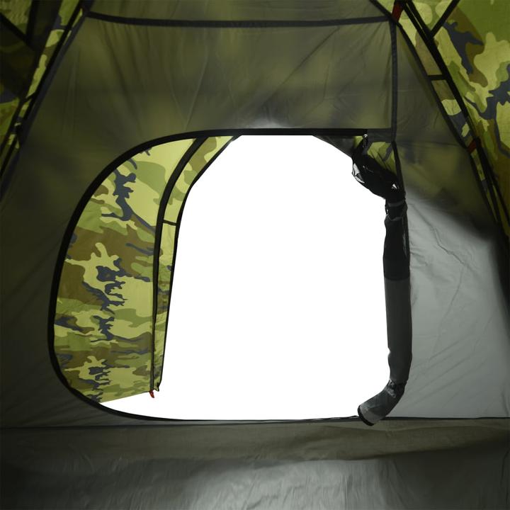 Actual product image VidaXL Dome camping tent 3 person camouflage pattern waterproof (Dome tent, 2.90 kg, 3 persons)