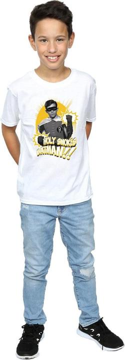 Actual product image Boys Batman TV Series Robin Holy Smokes T-Shirt (140, 146)