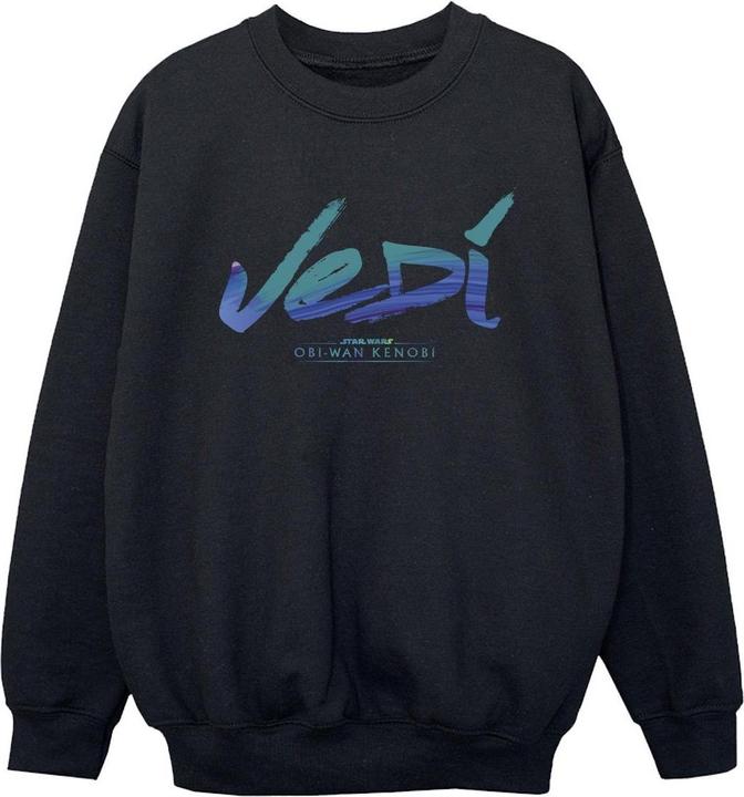 Actual product image Star Wars Boys Obi-Wan Kenobi Jedi Painted Font Sweatshirt (140, 146)