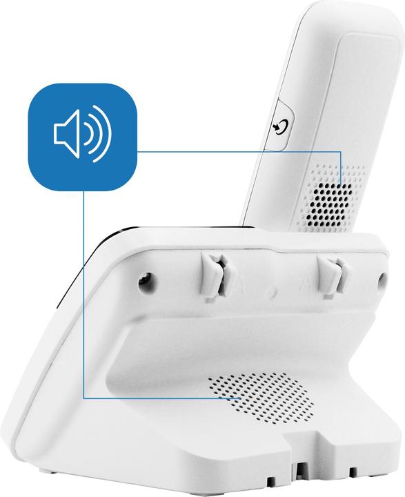 Produktbild Geemarc AMPLIDECT 295 Schnurloses Seniorentelefon Anrufbeantworter Beleuchtetes Display Weiss