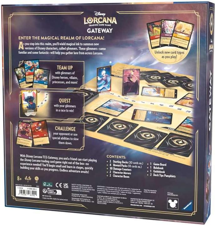 Actual product image Ravensburger Disney Lorcana Trading Card Game: Gateway (English) (English)