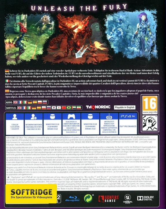 Image du produit THQ Darksiders III (PS4, EN)