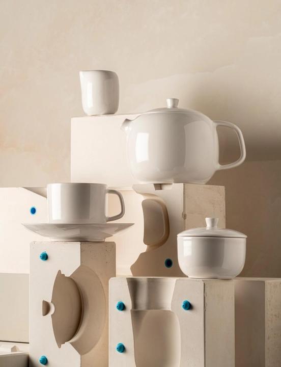 Actual product image Revol Madeleine coffee mug D9cm H9.5cm D33cl alabaster white (330 ml)