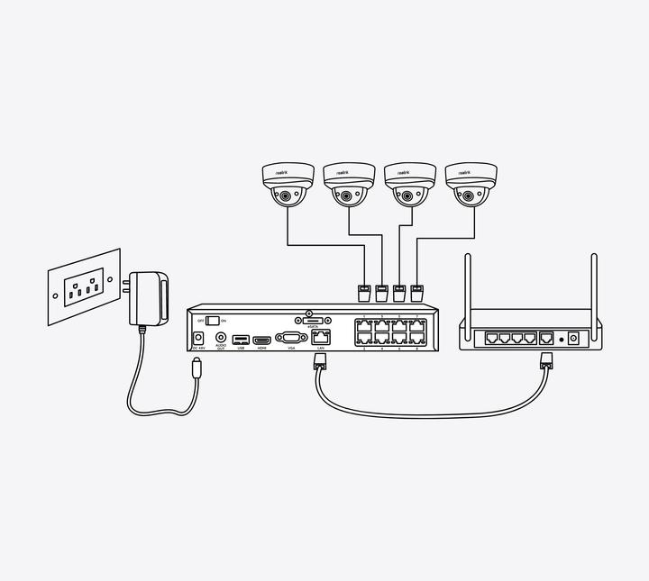 Actual product image Reolink NVS8-5MD4 (3840 x 2160 pixels)