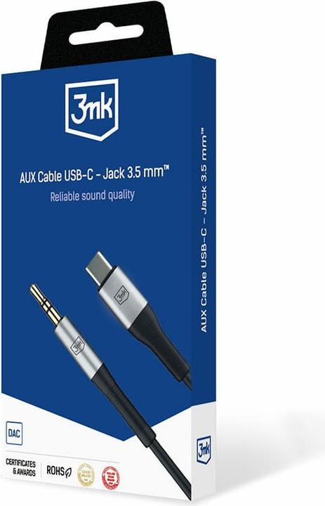 Immagine prodotto 3MK USB C — 3.5mm Klinke (1 m, Connettore da 3,5 mm (AUX))