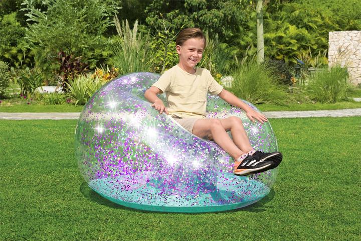 Actual product image Bestway Glitter Dream Inflate-A-Chair Kids Air Chair