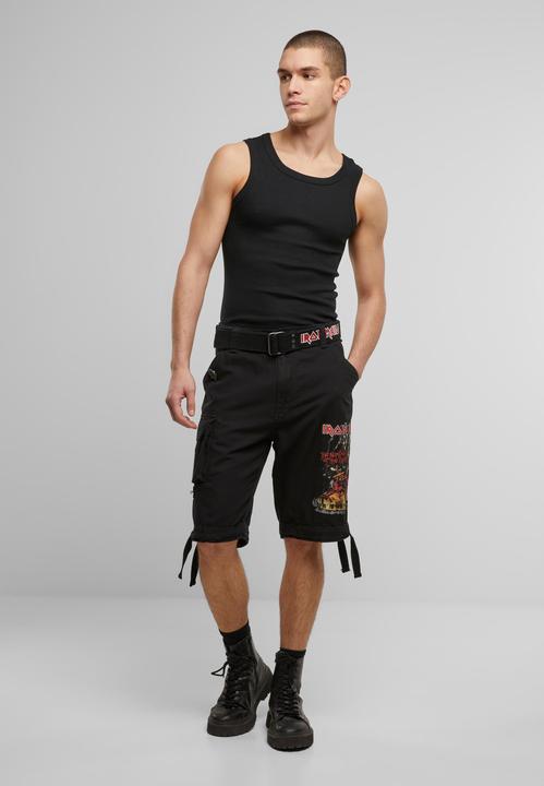 Produktbild Brandit Iron Maiden Savage Shorts The Number of The Beast black edition - 190545 (3XL)